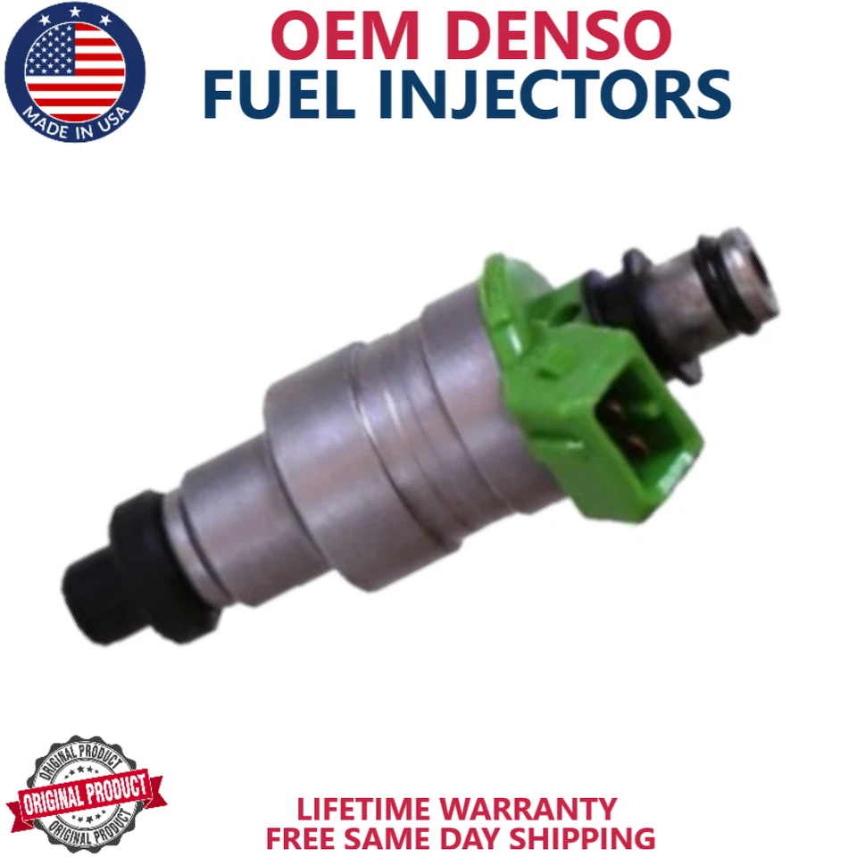 x4 OEM DENSO Fuel Injectors For 1988, 1989 Mazda 323 1.6L I4 - Image 2 of 2