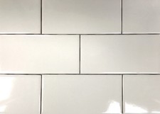 Bone 3x6 Shiny Glossy Finish Ceramic Subway Tile Backsplash Wall Floor Kitchen