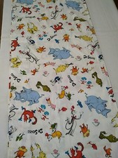 1 WINDOW VALANCE DR SEUSS CAT IN THE HAT WHITE / MULTICOLOR PRINTS 95 X 17