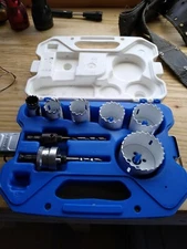 Lenox 8 Piece Electricians Carbide Tiped Hole Saw Kit