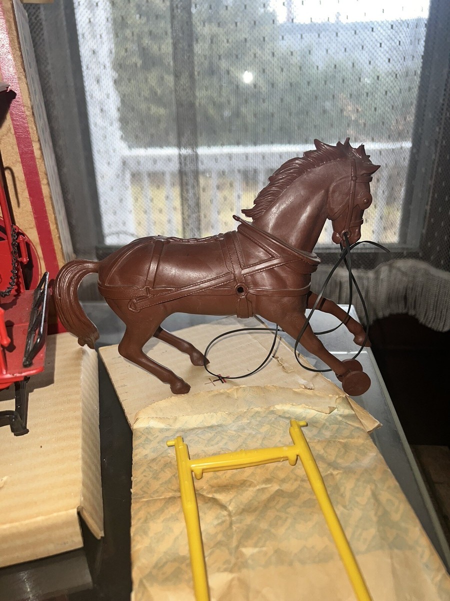 Vintage Marx toys 1960 A & P Tea Co. Horse Drawn Wagon HTF NOS w