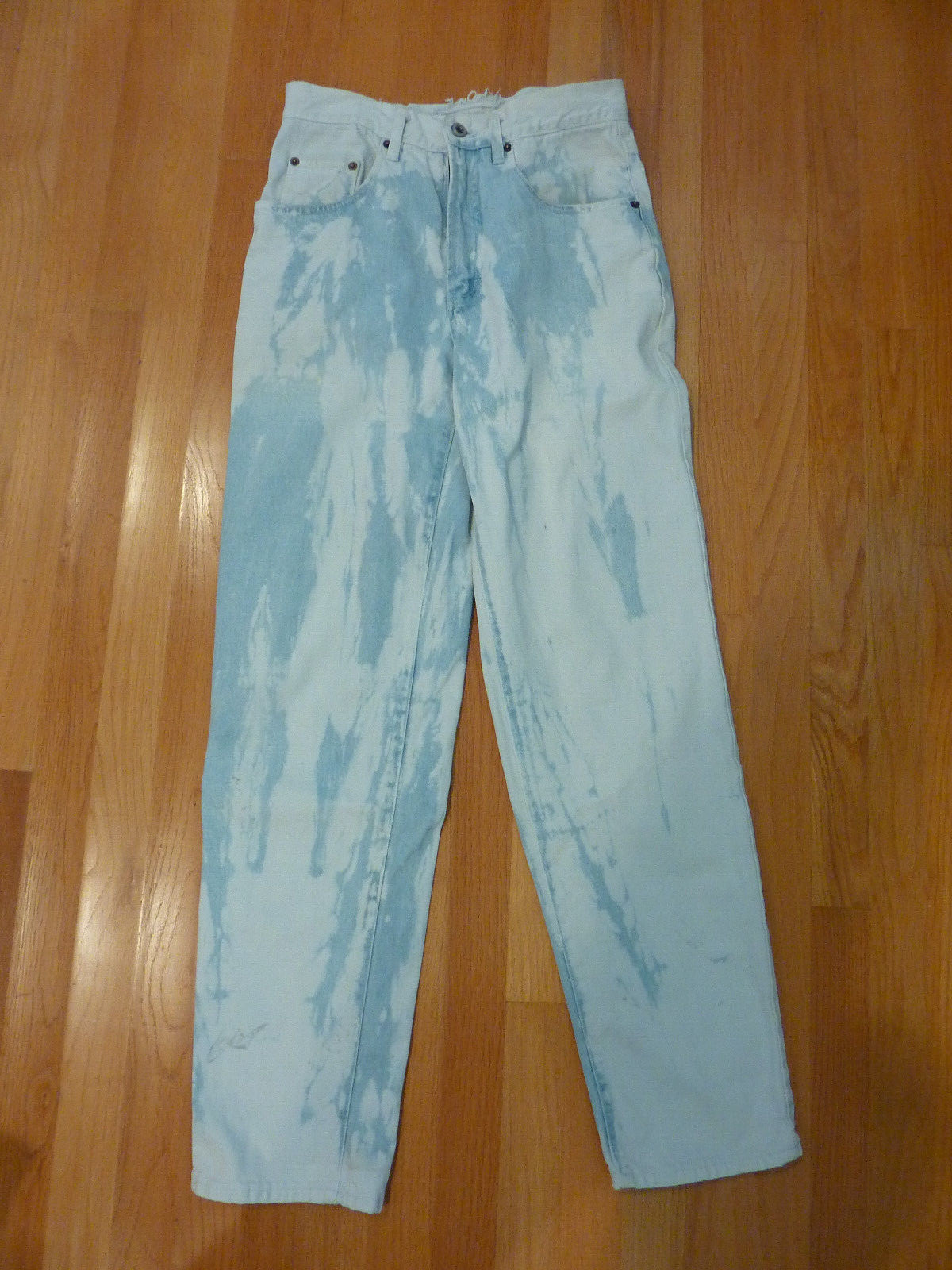 Vintage Unionbay Jeans Blue Bleached Light Wash Denim 80s Po