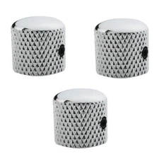 3Pcs Guitar Control Knobs with 6mm 0.24" Dia. Shaft Pots with Adjust Wrench -...