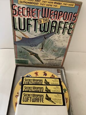 Secret Weapons of the Luftwaffe IBM Big Box Vintage PC Game 5.25