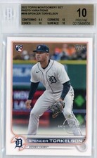 2022 TOPPS MONTGOMERY SET PHOTO VARIATION #658 SPENCER TORKELSON BGS PRISTINE 10