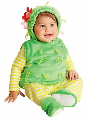 Infant Girls Plush Green Cactus Flower Baby Halloween Costume