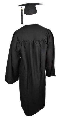 Robe Academicus Komplett-Set: akademischer Talar + Doktorhut mit akt ...