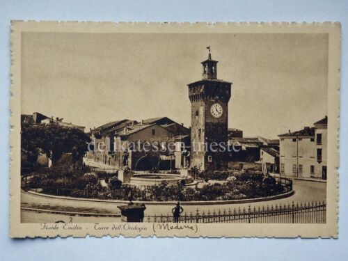 FINALE EMILIA Torre dell' orologio Modena vecchia cartolina - Photo 1/2