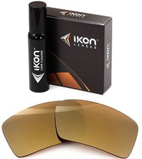 Polarized IKON Iridium Replacement Lenses For Oakley Eyepatch 2 24K Gold Mirror