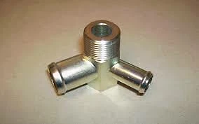 Colector conector de 3 vías refrigerante de agua original Nissan 14075-W0401 Foto 2 de 4