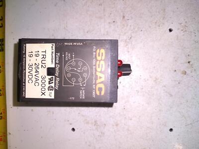 SSAC TIME DELAY RELAY TRU2 3000X 19-264VAC 19-30VDC 10AMPS