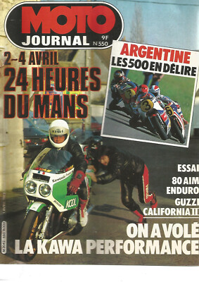 MOTO JOURNAL Nr. 550 1100 SUZ ROCA GSX / 1000 GUZZI CALIFORNIA II / 80 AIM ENDURO