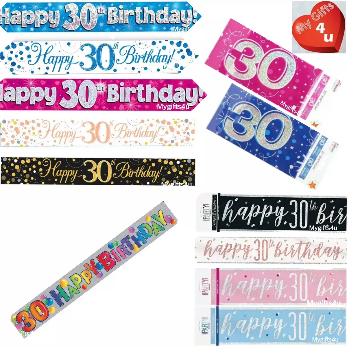 30th sale birthday banner