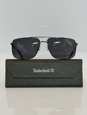 NIB Timberland 9292 06D Shiny Gunmetal Rectangle Metal Men s Sunglasses 61mm