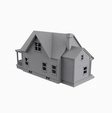 1/64 scale American House Scene 3D Printing Model 