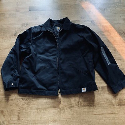 Carhartt J293 Quilted Insulated Twill Work Jacket Black Carhartt J293 Quilted Insulated Twill Work Jacket Black
