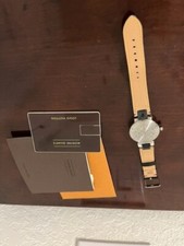 Louis Vuitton watch with leather band with bo...