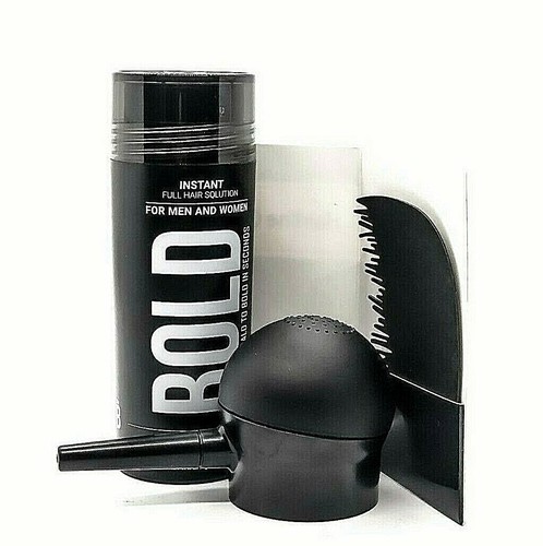 BOLD Dark Brown Black Medium Brown Gray 27.5g Hair Building Thickening Fibers US - Picture 26 of 28