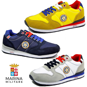 Scarpe sportive sneaker uomo MARINA MILITARE blu giallo bianco 2020 SALDI  OUTLET | eBay