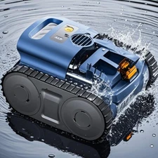 2025 New Robotic Pool Cleaner Pool Vacuum for Inground Pools Wall Climbing