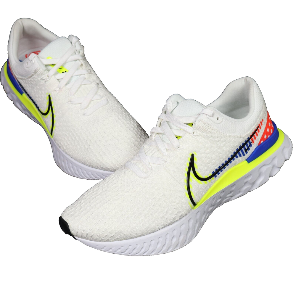 Nike React Infinity Run FK PRM Men's Size 12.5 Off White Running Shoes