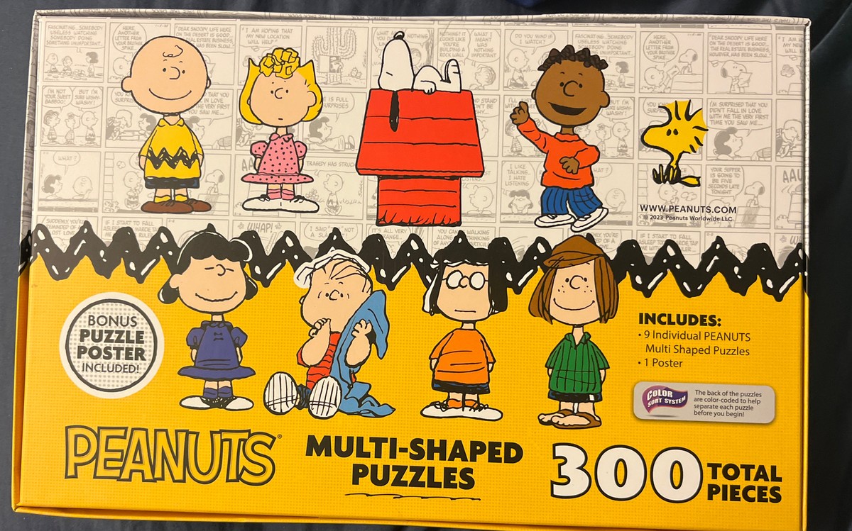 Peanuts 9 Multi Shaped Puzzles 300-Piece Total Character