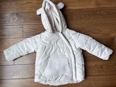 NWOT - Jessica Simpson Girls Winter Puffer Coat Size 2T Off White