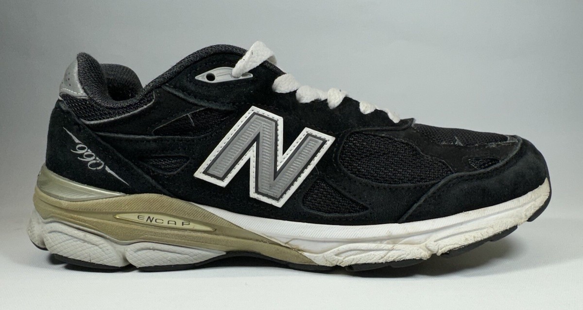 New Balance 990 USA W990BK3 Women's Shoes Size9 Black White | eBay