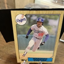 1987 Topps #199 Mariano Duncan  Los Angeles Dodgers MLB Vintage Baseball Card