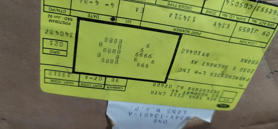 NOS MERCURY MARQUIS LH LUZ TRASERA LENTE FORD Foto 3 de 4