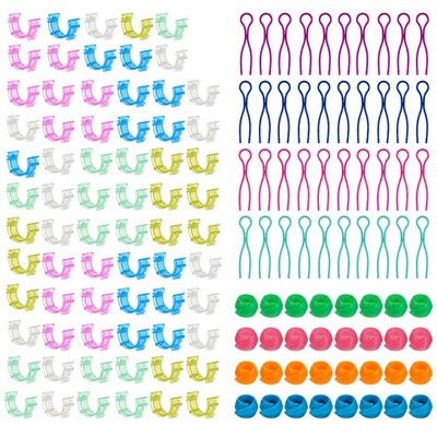 142Pcs Bobbin Thread Organizing Clips Set Bobbin Thread Buddies Set Color Thr...
