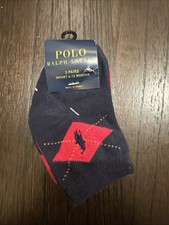 Polo Ralph Lauren Infant 6-12 Month Socks Baby Navy Red