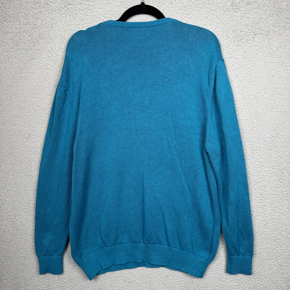 Suéter Pendleton Hombres M Azul Pullover Mezcla Cachemira Cuello en V Preppy Silencioso Lujo Foto 2 de 4