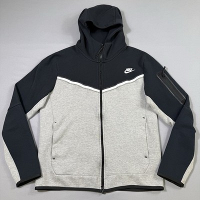 Nike Sportswear Tech Fleece Full-Zip Hoodie Mens Medium Black/Grey