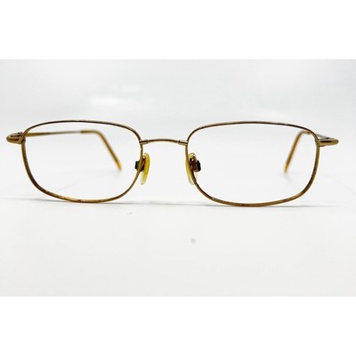 Marchon Flexon 610 Eyeglasses Mens Bronze Rectangular Titanium Frames 53-18-145