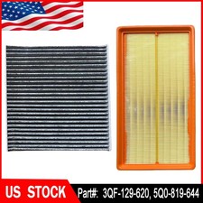 1 Set Engine & Charcoal Cabin Air Filter Fit For 2018-2023 Volkswagen Atlas