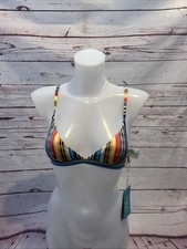 Piha BNWT Triangle Triangle top Vivid Bikini Top Rainbow 6 Swim wear Holiday