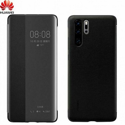 For HUAWEI P30 Pro Schutz Hülle Case Smart View Window Leather Flip Cover%