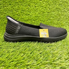 Skechers On The Go Flex Clover Womens Size 6 Black Casual Walking Slip On Shoes
