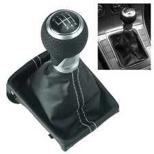 Schaltknauf Schaltsack für AUDI A4 S4 B8 A5 Q5 8R 6 Gang Knauf Schaltmanschette