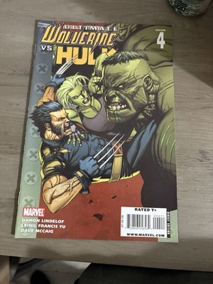 Marvel Ultimate Wolverine vs Hulk Comic Lot Issues #4 & #6 Lindelof Yu McCaig