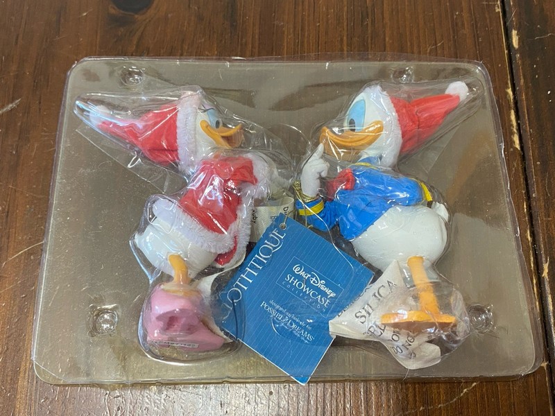 Clothtique Possible Dreams Disney Donald & Daisy Duck Wish List VTG Christmas