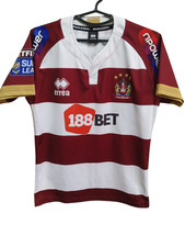 Wigan Warriors rugby jersey 2017-18 Errea shirt size Women S