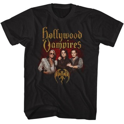 Hollywood Vampires Band Photo Black Music Shirt