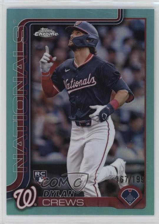 2025 Topps Chrome Aqua Refractor 167/199 Dylan Crews #146 4k5