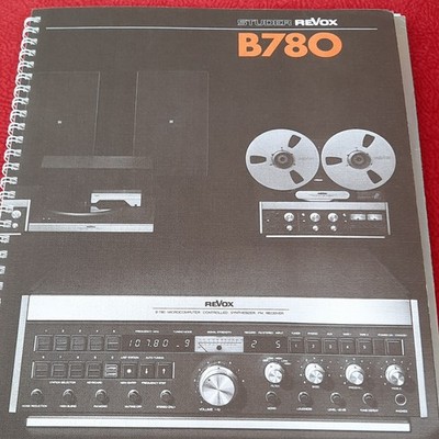 Studer Revox B780 Receiver Bedienungsanleitung Deutsch Ringbindg  Prospekt