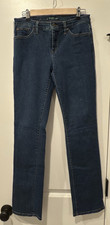 Women's Size 6 Lauren Jeans Co Ralph Lauren Blue Denim Modern Straight Jeans EUC
