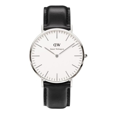 Daniel Wellington Classic Sheffield Men's Quartz Black Leather Watch 0206DW