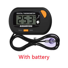 Digital LCD Aquarium Thermometer Waterproof Fish Tank Sensor with Probe Temperat