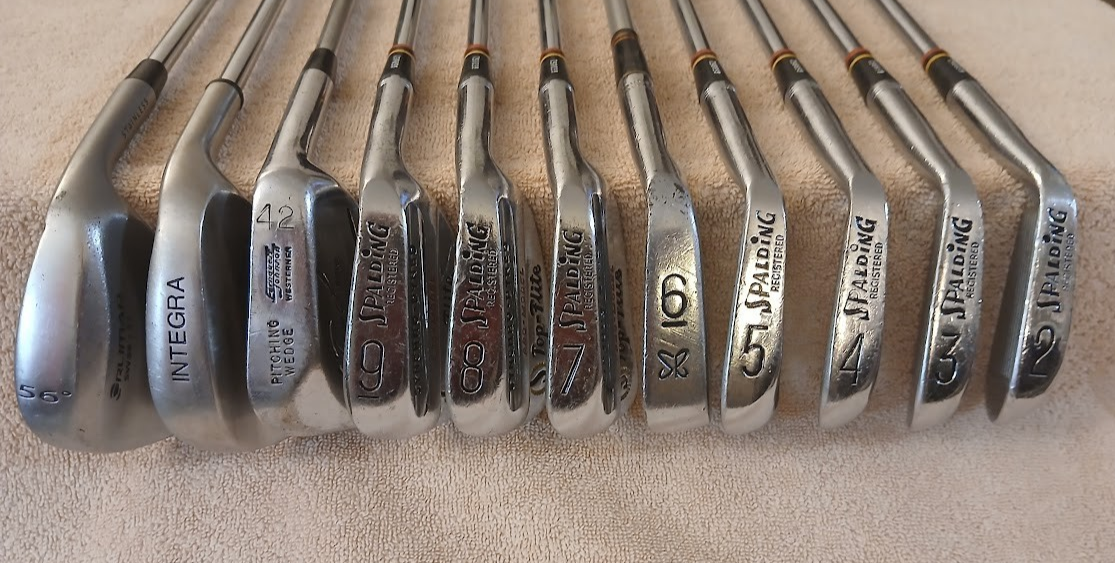 TZ GOLF - VINTAGE Spalding Top Flite BLADES 2-PW Irons 53*, 56